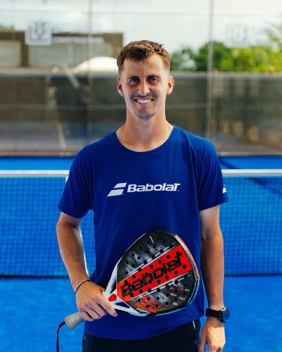 Damien Wenger, coach de la Wenger Padel Academy